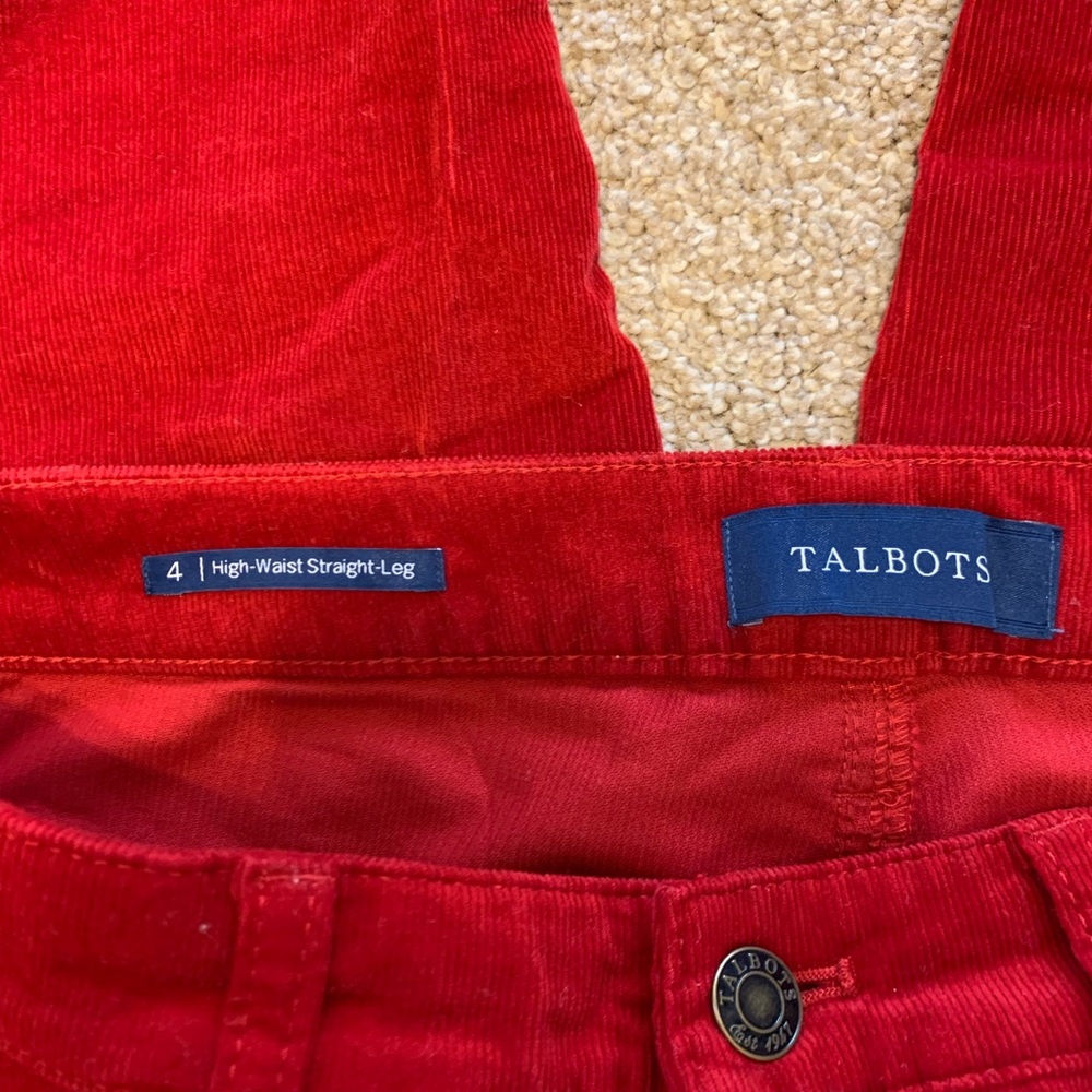 Talbots RED cords♥️ - Picture 3 of 4